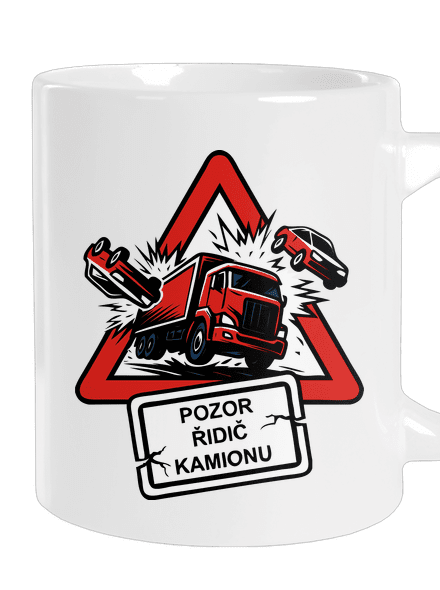 Řidič kamionu velký hrnek White