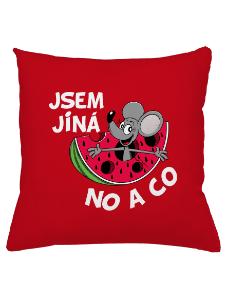 Jsem jiná polštář Red