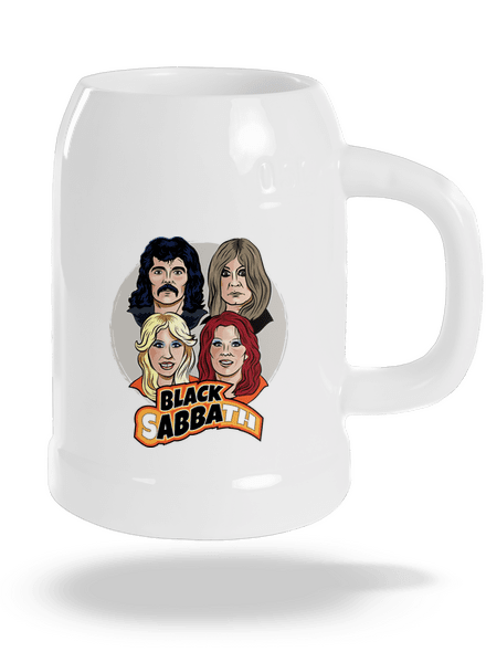 Black Abba půllitr White