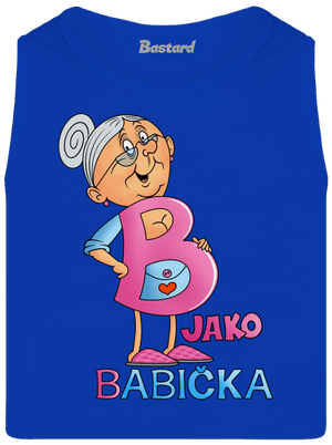 B jako babička pánské tílko Royal Blue