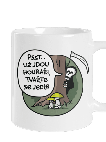 Muchomůrky zelené klasický hrnek White