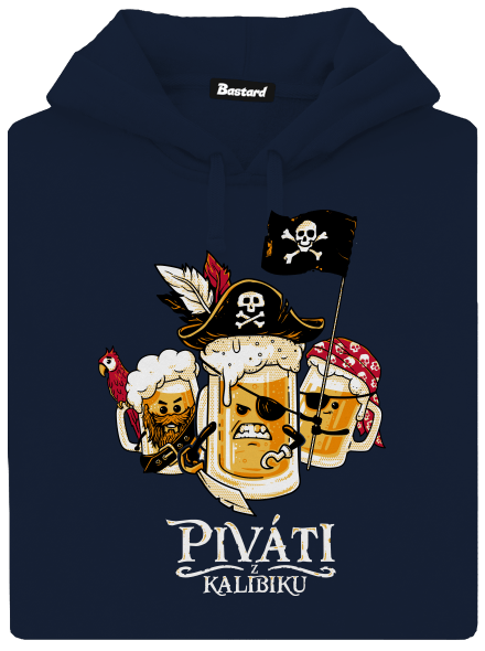Piváti z Kalibiku pánská mikina klokanka Navy
