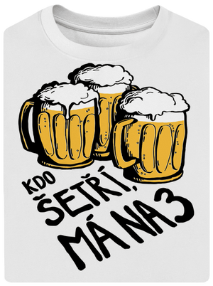 Kdo šetří, má na tři unisex tričko oversized White