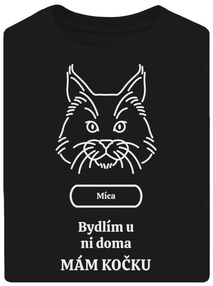 Nemůžu, mám kočku unisex tričko oversized Black