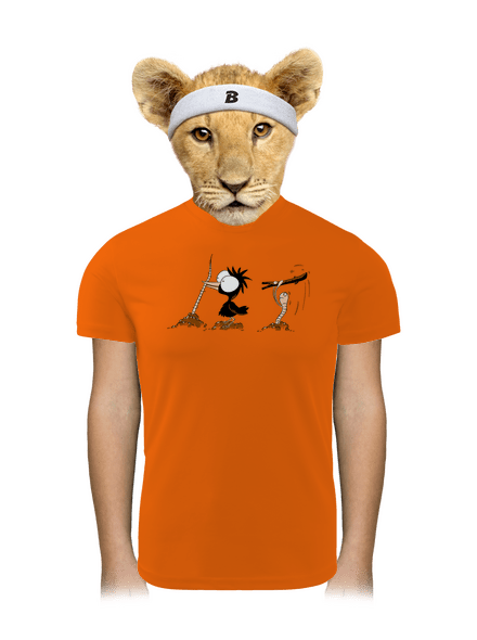 Nesprávný konec dětské sportovní tričko Neon Orange
