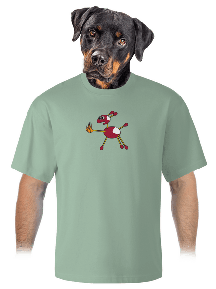 Kaštany unisex tričko oversized Sage