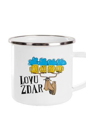 Lovu zdar plecháček White