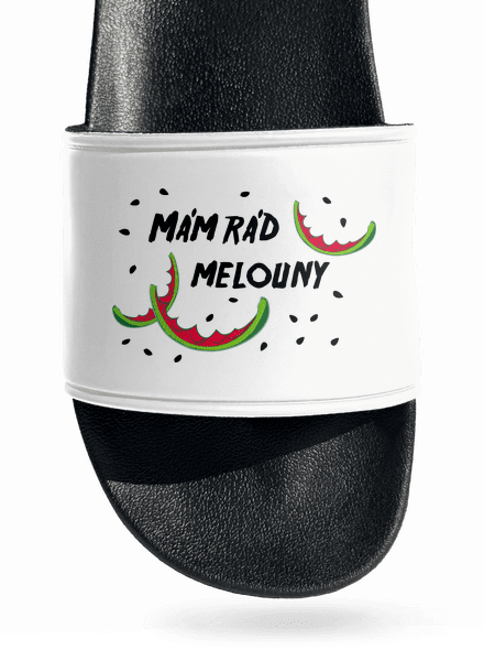 Melouny pantofle White
