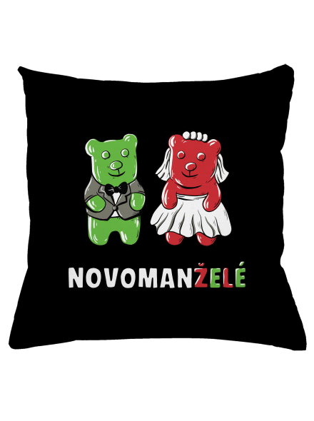 Novomanželé z želé polštář Black
