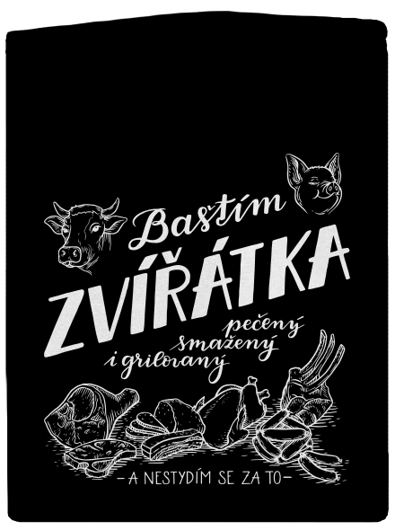 B12: Baštím zvířátka dámská mikina na zip Black