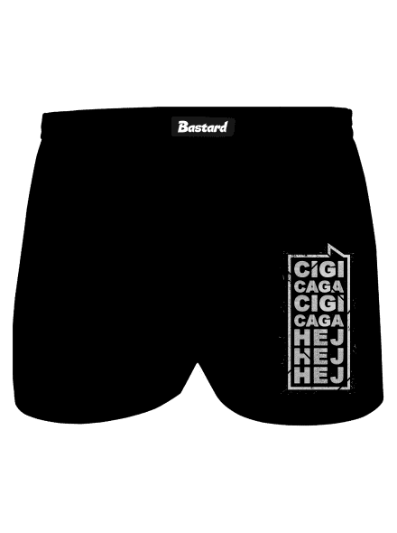 Cigi caga pánské trenky Black