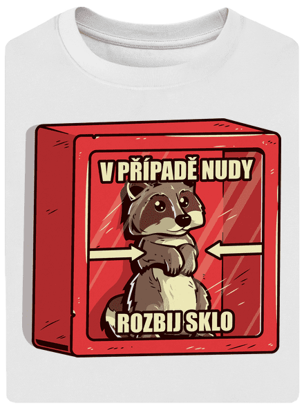 Medvídek mýval unisex tričko oversized White