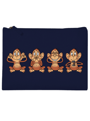 Opička s mobilem taštička French Navy