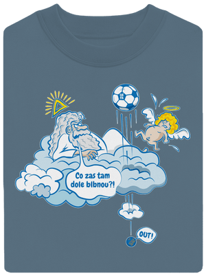 Out unisex mikina bez kapuce Nordic Blue