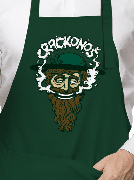 Crackonoš zástěra Bottle Green