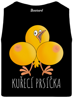 Kuřecí prsíčka pánské tílko Black