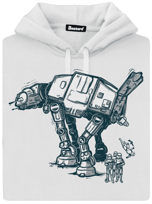 AT-AT dámská mikina klokanka White
