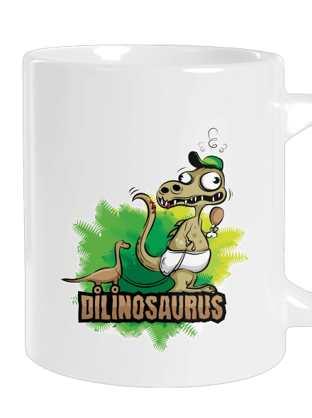 Dilinosaurus velký hrnek White
