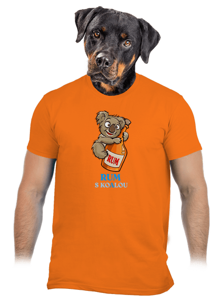 Rum s koalou pánské tričko Orange
