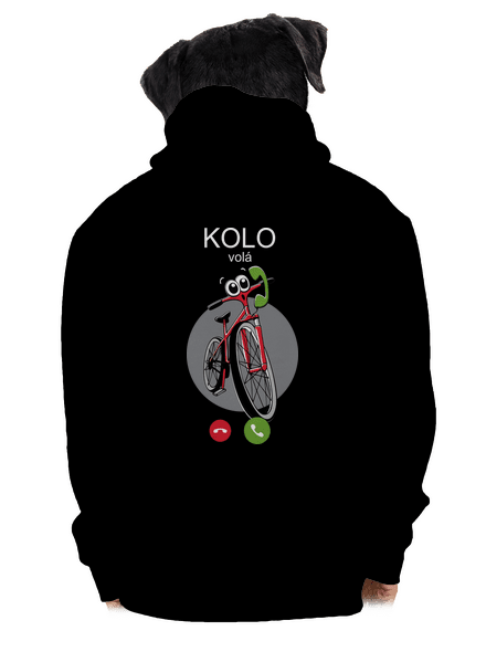 Kolo volá pánská mikina na zip Black