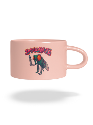 Zmouchnutá hrnek makronka Pink Macaron