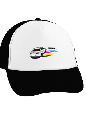 CMYK ve smyku kšiltovka truckerka Black cap