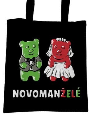 Novomanželé z želé taška Black