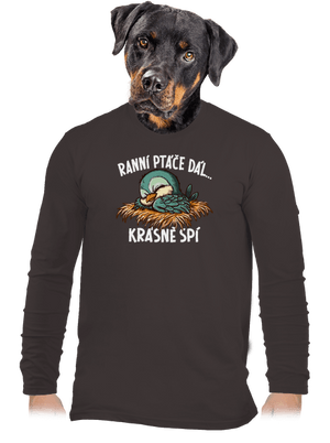 Ranní ptáče spí pánské dlouhý rukáv Bear Brown