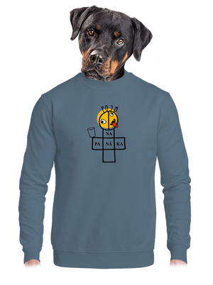 unisex mikina bez kapuce