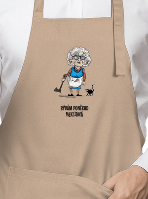 Neklidná - vlastní text zástěra Rope