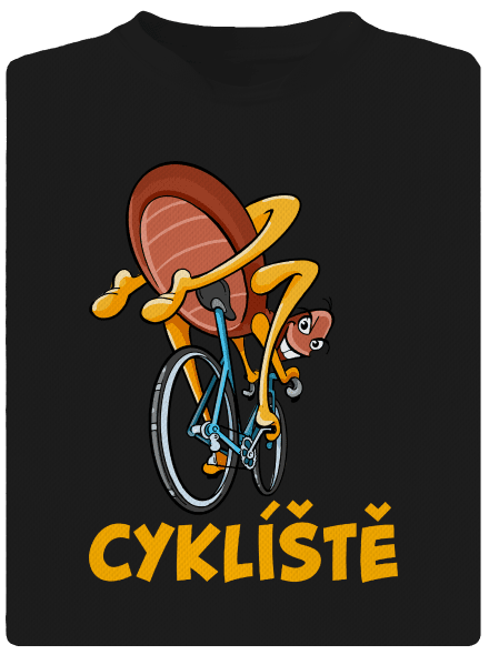 Cyklíště dětské sportovní tričko Black