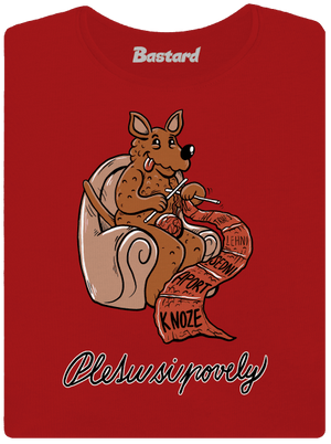 Pletu si povely dámské tričko premium Red Mal