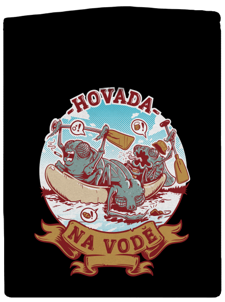 Hovada na vodě dámská mikina na zip Black