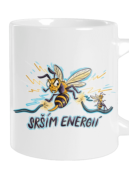 Srším energií velký hrnek White