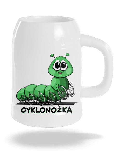 Cyklonožka půllitr White