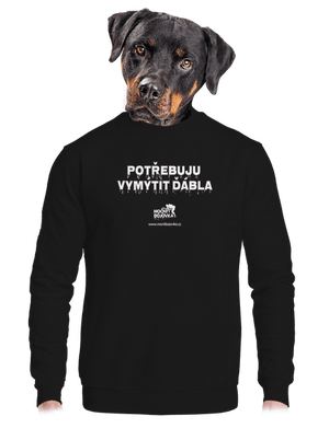 unisex mikina bez kapuce