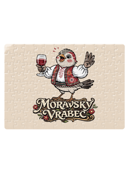 Moravský vrabec puzzle White