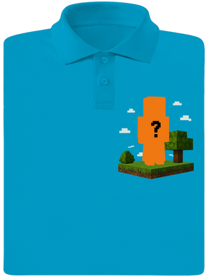 Minecraft z vlastní fotky pánská polokošile Blue Atol