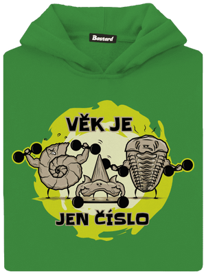 Věk je jen číslo dětská mikina klokanka Kelly Green AWD