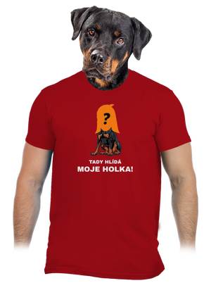 Tady hlídám já pánské tričko Red