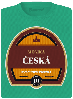 Pivní etiketa dámské sportovní tričko Mint Mal