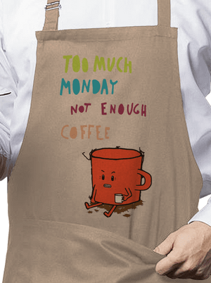 Pondělní kafe zástěra Rope