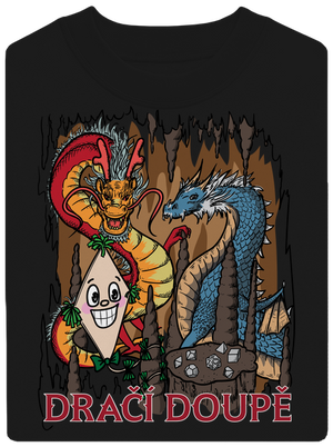 Dračák unisex mikina bez kapuce Black