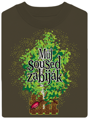 Můj soused zabiják unisex mikina bez kapuce Urban Khaki