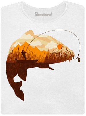 Kapitální úlovek dámské tričko s lemem White