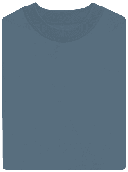 Bez potisku unisex mikina bez kapuce Nordic Blue