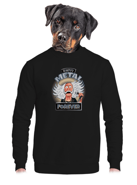 Heavy metal forever unisex mikina bez kapuce Black