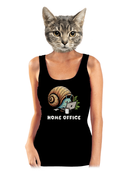 Šnekův home office dámské tílko klasické Black