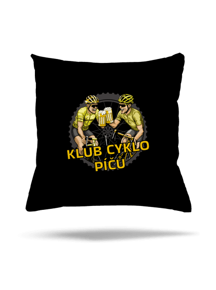 Klub cyklo píčů polštář Black