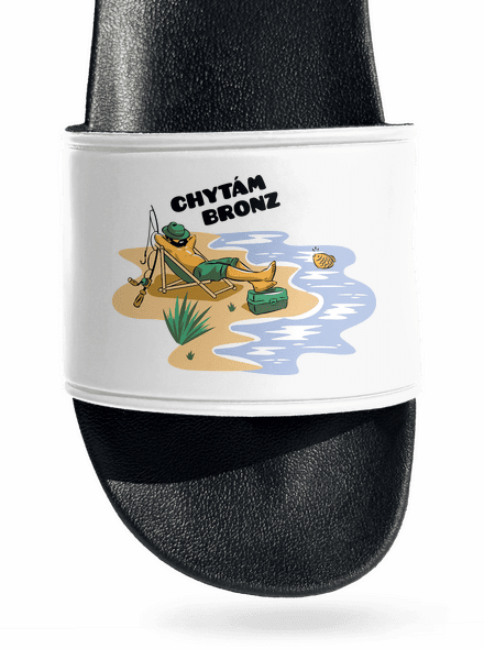 Chytám bronz pantofle White